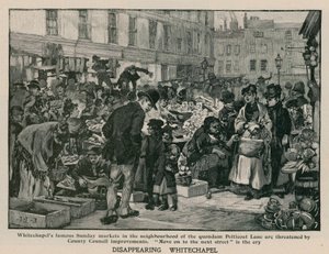 Whitechapel försvinner: De berömda söndagsmarknaderna i närheten av quondam Petticoat Lane hotas av förbättringar av landstinget av English School
