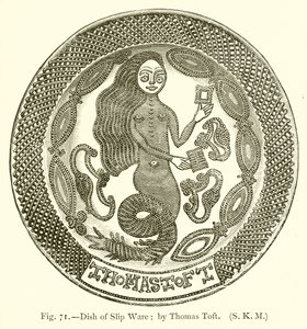 Skål med slipgods; av Thomas Toft av English School