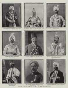 Distinguished Indian Guests at the Coronation, illustration från The Graphic, 28 juni 1902