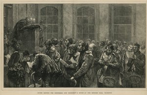 Gudstjänst för herdar och herdar - en studie i Berners Hall, Islington, London av English School
