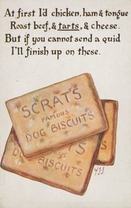 Hundkex (färg litho) av English School