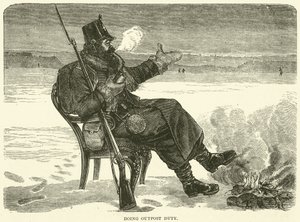 Utövar utposttjänst, december 1870 av English School