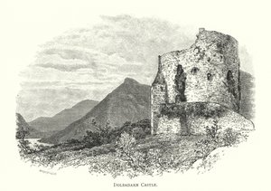 Dolbadarns slott (gravyr) av English School