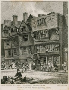 Inhemsk arkitektur: hus på södra sidan av Leadenhall Street, London av English School