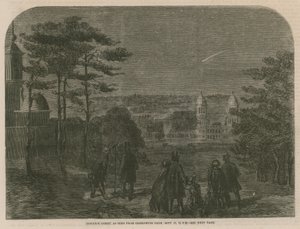 Donatis Comet, sett från Greenwich Park, 17 september 1858, klockan 19:30 av English School