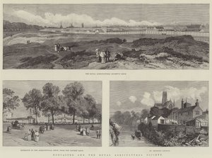 Doncaster och Royal Agricultural Society (gravyr) av English School