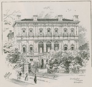 Dorchester House, Park Lane, London, bostaden för Shahzada Nasrullah Khan av English School