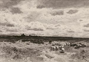 Dornoch, efter G Reid, RSA (litografi) av English School