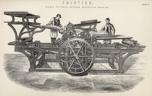 Dubbelcylindrig gripmaskin för perfektion, från The National Encyclopaedia, publicerad av William Mackenzie, London, sent 1800-tal av English School