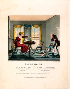 Dove-tailing, graverad av George Hunt, publicerad av Thomas Mclean, 1827 av English School