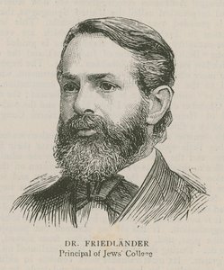 Dr Friedlander, rektor för Jews College av English School