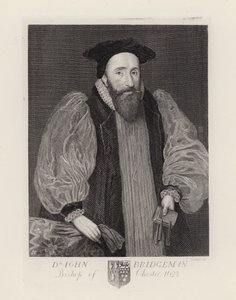 Dr John Bridgeman, biskop av Chester (gravyr) av English School