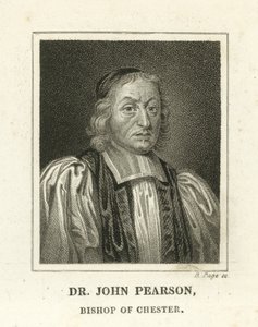 Dr John Peason, biskop av Chester (gravyr) av English School