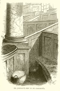Dr Johnsons Pew i St. Clements av English School