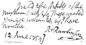 Dr Richd Rawlinson av English School