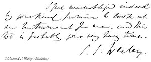 Dr Samuel J Wesley, (musiker) av English School