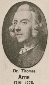 Dr Thomas Arne (gravyr) av English School