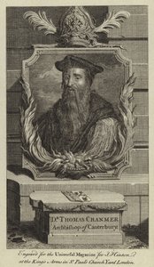 Dr Thomas Cranmer, ärkebiskop av Canterbury av English School