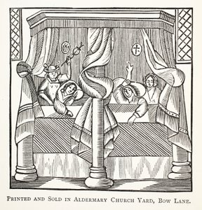 Dreams and Moles, illustration från Chap-books of the artonde århundradet av John Ashton, pub. 1882 av English School