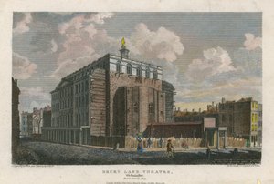 Drury Lane Theatre, Westminster, London; brändes ner 1809 av English School