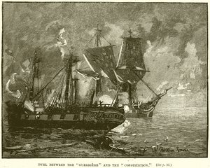 Duell mellan Guerriere och konstitutionen av English School