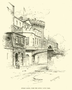 Dublin Castle, från Lower Castle Yard av English School
