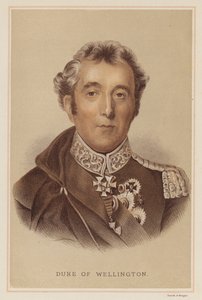 Duke of Wellington (färg litho) av English School