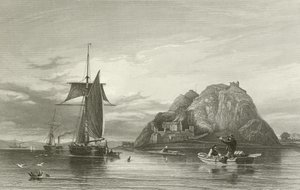 Dumbarton Castle av English School