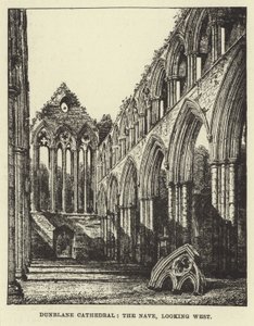 Dunblane Cathedral, Nave, blickar västerut av English School