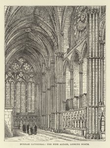 Durham Cathedral, de nio altarna, med utsikt mot norr av English School