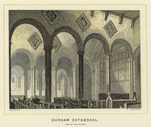 Durham Cathedral, utsikt över Galileen av English School