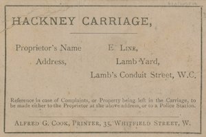 E Line Hackney Carriage av English School