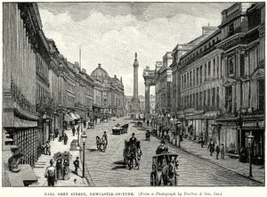 Earl Grey Street, Newcastle-on-Tyne (gravyr) av English School