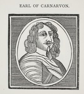 Earl of Carnarvon, illustration från Chap-books of the artonde århundrade av John Ashton, pub. 1882