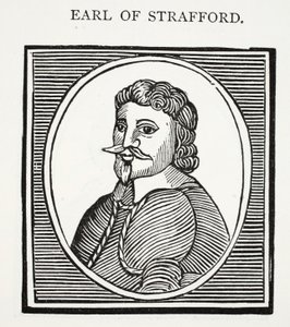 Earl of Strafford, illustration från Chap-books of the Eighteenth Century av John Ashton, pub. 1882 av English School