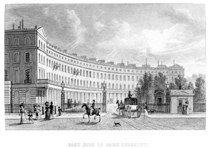 East Side of Park Crescent, 1830 av English School