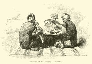 Östra mattor, sitter vid kött av English School
