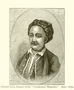 Edward Cave, grundare av Gentlemans Magazine av English School