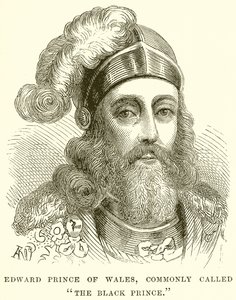 Edward Prince of Wales, vanligen kallad The Black Prince av English School