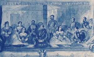Edward VII och drottning Alexandra av England på Operan i London av English School