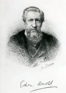 Edwin Arnold (1832-1904) (gravyr) av English School