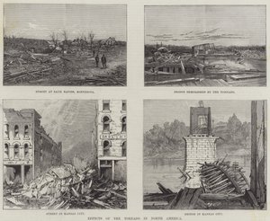 Tornados effekter i Nordamerika (gravyr) av English School