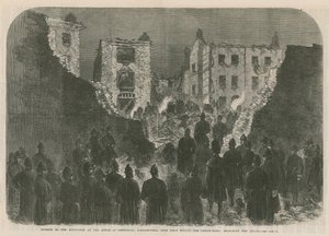 Effekterna av explosionen i House of Detention, Clerkenwell av English School