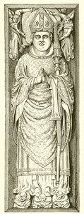 Bild av William av Wykeham på hans grav i Winchester Cathedral