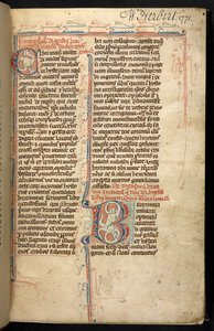Egerton 3142, f.1r, Text med en upplyst initial, 