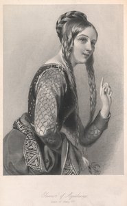 Eleanor av Aquitaine, illustration från "Biografiska skisser av drottningarna..." av English School