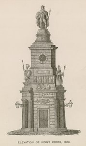 Elevation of Kings Cross, London, 1830 av English School