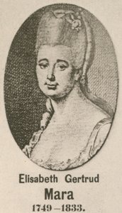 Elisabeth Gertrud Mara (gravyr) av English School