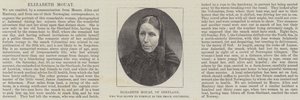 Elizabeth Mouat, från Shetland, som sprängdes till Norge i Smack Columbine (gravyr) av English School