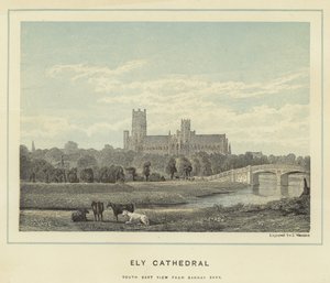 Ely Cathedral, sydostvy från Barway Bank av English School